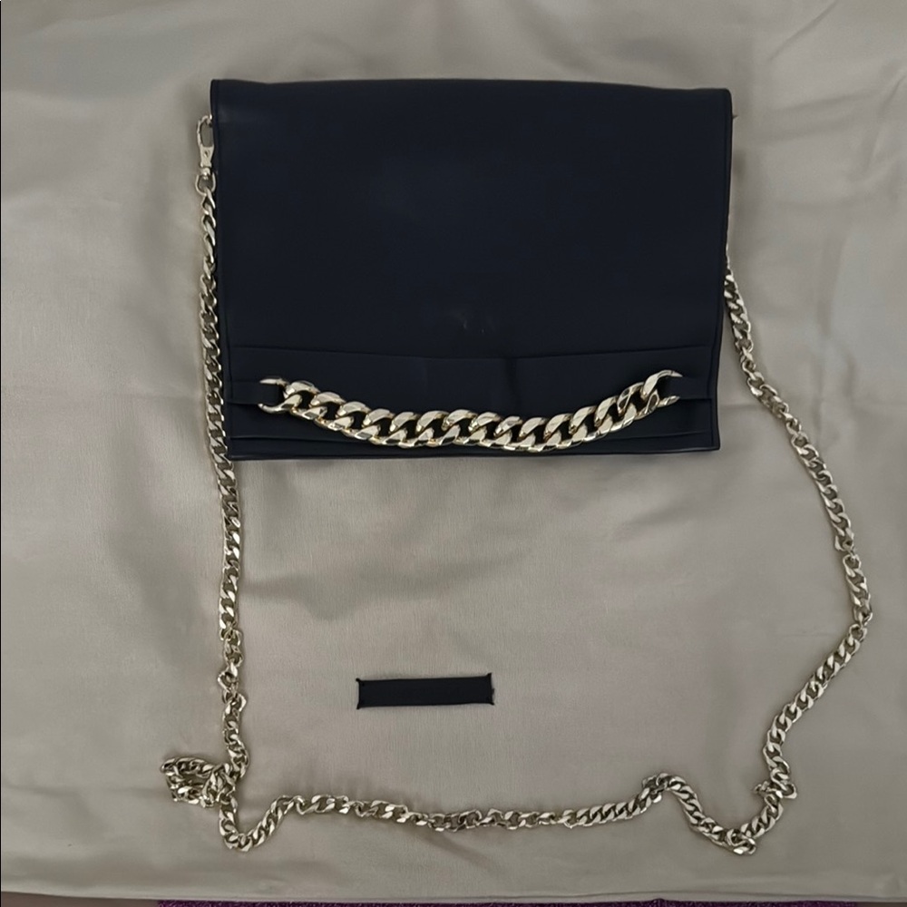 BCBGMaxAzria Black Crossbody Bag with Gold Chain